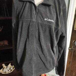 Columbia Charcoal Full-Zip Fleece Jacket